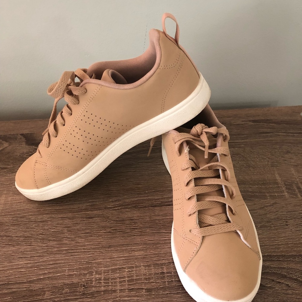 Like New Tan and pink Adidas